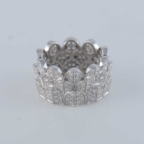 Bague 54 Fred Bague île d’or pavage diamants 58 Facettes