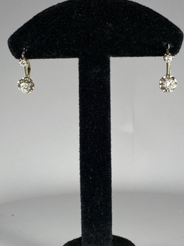 Boucles d'oreilles Dormeuses diamants 58 Facettes