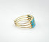 Bague 52 Bague semainier en turquoises 58 Facettes