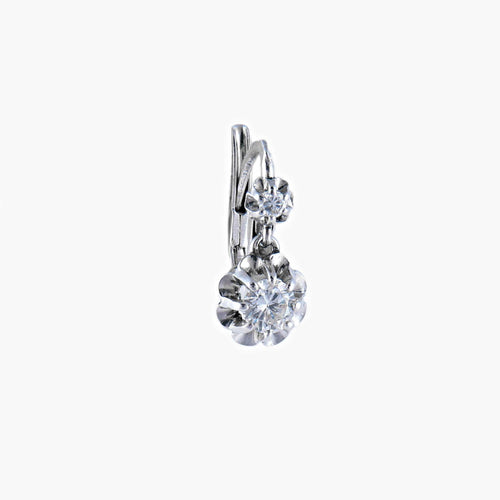 Boucles d'oreilles Dormeuses Diamants 58 Facettes