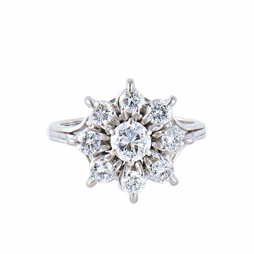 Bague 51 Bague Marguerite Diamants 58 Facettes