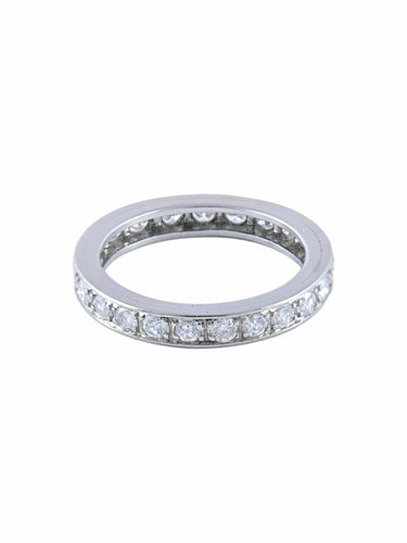 Bague 54 Alliance Platine Diamants 58 Facettes