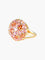 Bague 52 Bague Boule Saphirs roses, Citrines miel et Diamants 58 Facettes