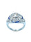Bague Bague Art-Deco, diamants et saphirs calibrés 58 Facettes