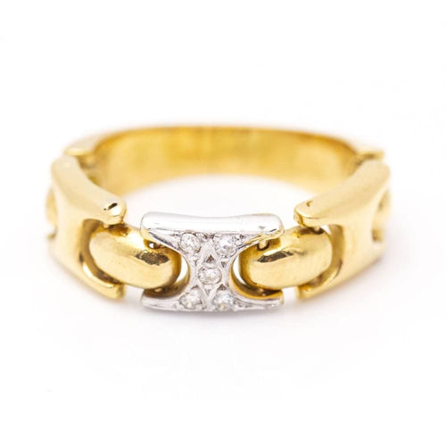 Bague 53.5 Bague Articulée 2 Ors Diamants 58 Facettes D359897JC