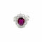 Bague Bague en grappe de diamants rubis de 1,94 carat certifiée par le domaine 58 Facettes