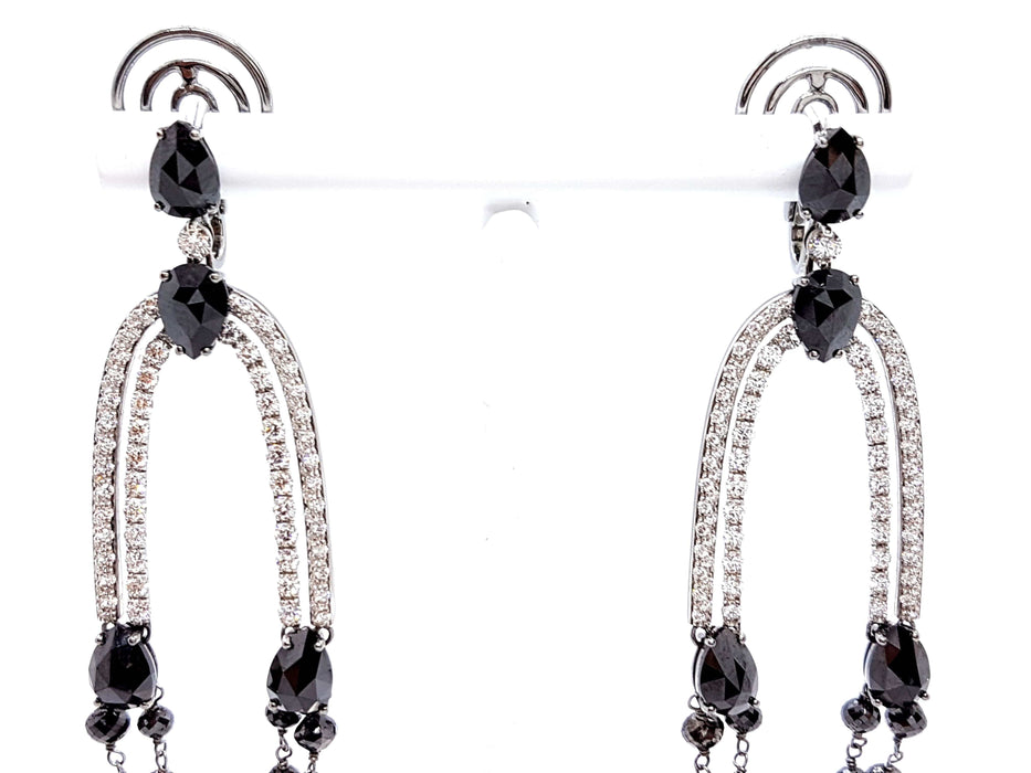 Boucles d'oreilles Boucles d'oreilles Pendants Or blanc Diamant 58 Facettes 578657RV