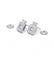 Boucles d'oreilles Blanc/Gris / Or 750 Boucles d'oreilles Diamants 58 Facettes 150010SP