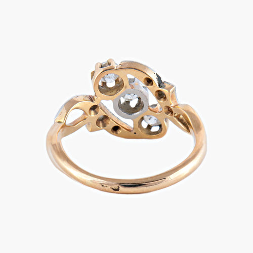 Bague 52 / Or Jaune / Diamants BAGUE "YOU" OR & DIAMANTS 58 Facettes BO/220063