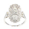 Bague 56 Bague diamant Art Déco des années 1950 58 Facettes 24002-0086