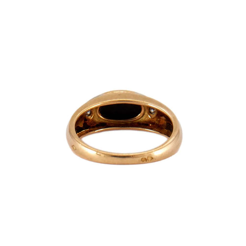 Bague BAGUE ONYX & DIAMANTS 58 Facettes BO/220123 OP