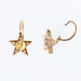 Boucles d'oreilles Boucles d'oreilles anciennes étoiles or rose perles 58 Facettes 21-013