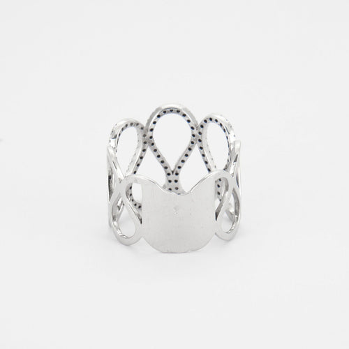 Bague 57 Bague Entrelacs Diamants 58 Facettes