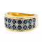Bague 52 Bague Bandeau Or jaune Saphir 58 Facettes 2662592CN