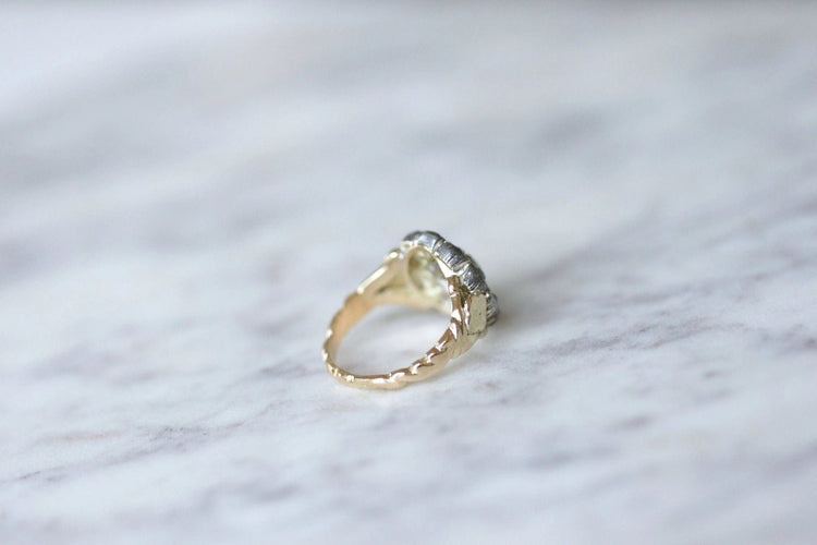 Bague Bague marguerite or, argent, diamants 58 Facettes