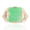 Bague 59 Bague art déco jade gravé 58 Facettes 22-225