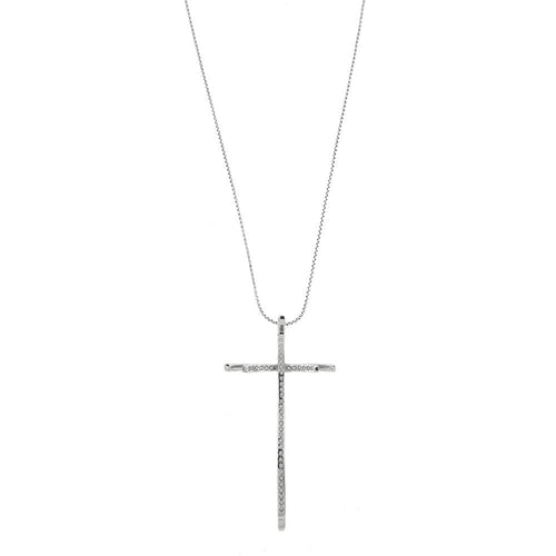 Collier Collier pendentif croix et diamants 58 Facettes 26524