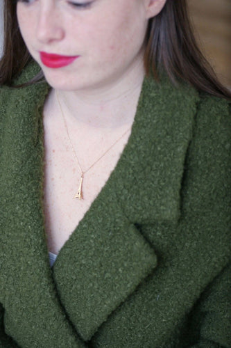 Pendentif Pendentif Vintage Tour Eiffel Or Jaune 58 Facettes