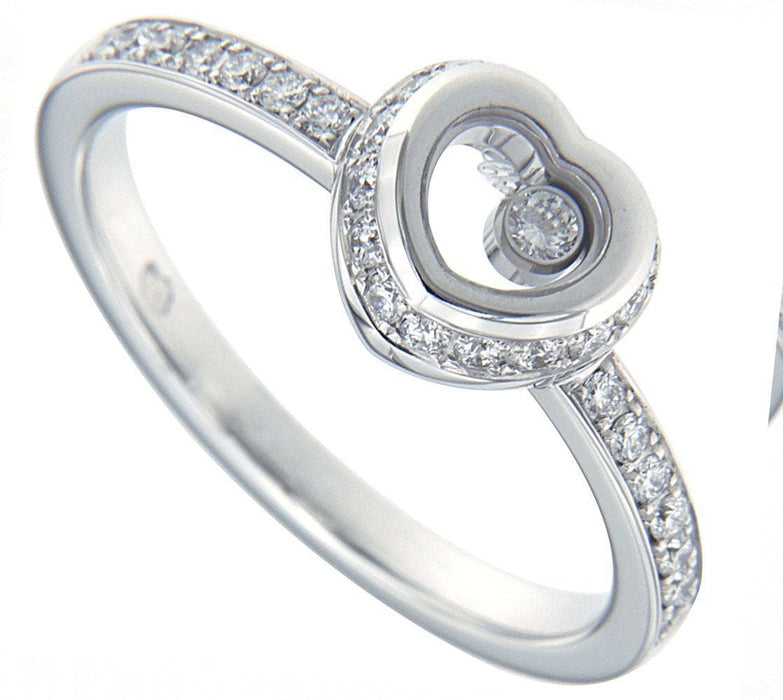 Bague 52 Bague Chopard Happy Diamonds or gris diamant 58 Facettes 31E00520