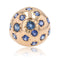 Bague 55 Bague vintage boule saphirs 58 Facettes 23-176