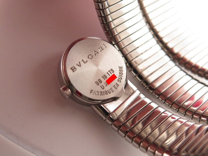 Montre montre BULGARI tubogas bb191ts triple tour 19 mm quartz acier 58 Facettes 247842