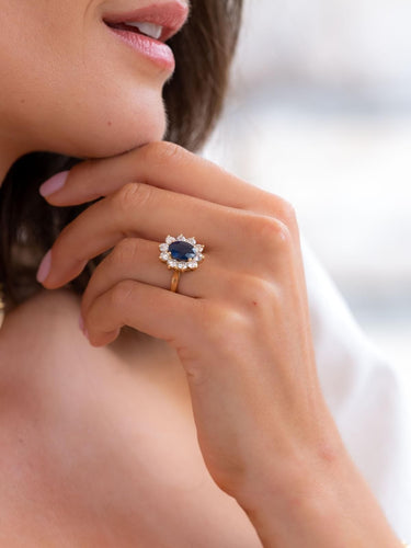 Bague 50 Bague Pompadour or jaune Saphir 58 Facettes 2308534CN