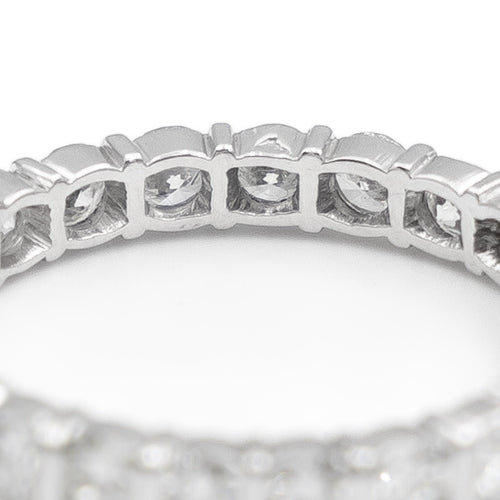 Bague 59 Bague Alliance américaine Platine Diamant 58 Facettes 1875647CN