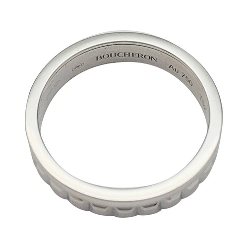 Bague 52 Alliance Boucheron "Quatre Radiant Edition" or blanc. 58 Facettes 31919