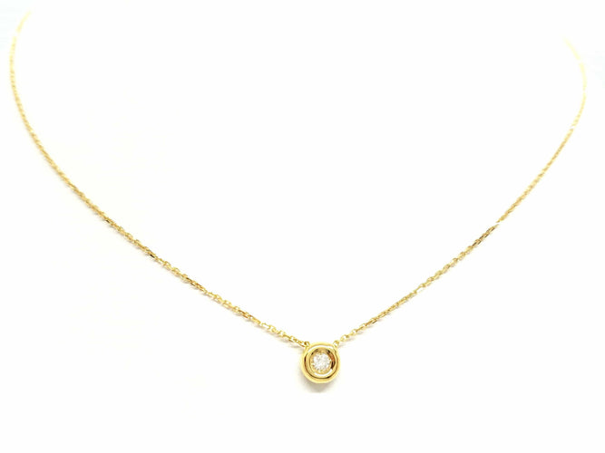Collier Collier Or jaune Diamant 58 Facettes 579156RV