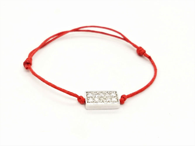 Bracelet Bracelet Cordon Or blanc Diamant 58 Facettes 578826RV