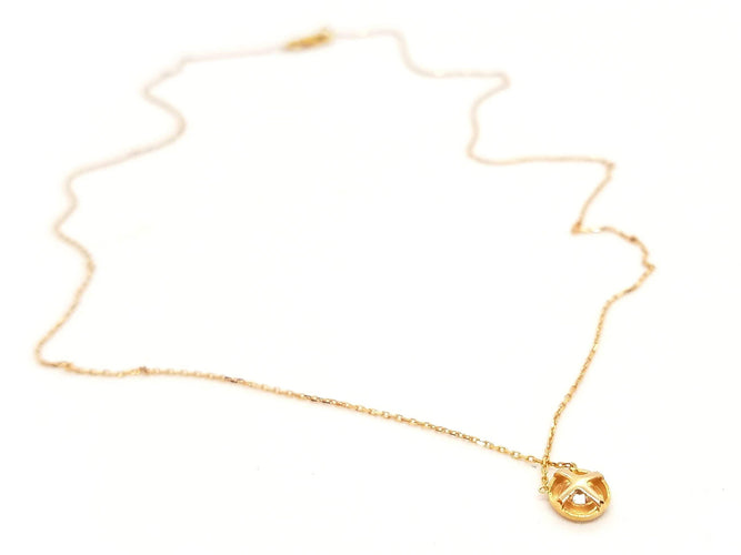 Collier Collier Or rose Diamant 58 Facettes 579103RV