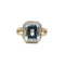 Bague 61 Bague 2 Ors Aigue-marine Diamants 58 Facettes REF2305-46