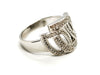 Bague 54 Bague Or blanc Diamant 58 Facettes 1292274CN