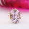 Bague 53 Bague kunzite vintage en or 58 Facettes 23-325
