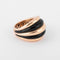 Bague Damiani - Bague "Spicchi di Luna" jonc or rose et onyx 58 Facettes