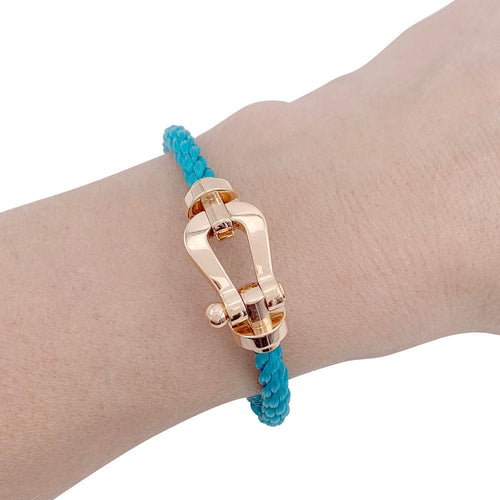 Bracelet Bracelet Fred, "Force 10", or rose et acier. 58 Facettes 32377