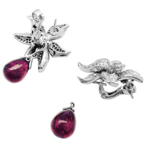 Boucles d'oreilles Boucles d'oreilles Cartier, collection Caresse D'Orchidées. 58 Facettes 32660