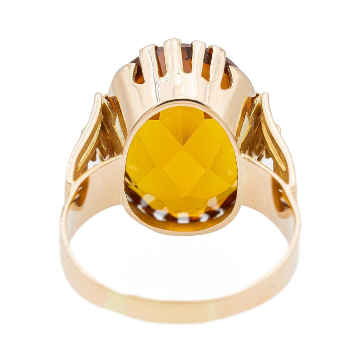 Bague 57 Bague Cocktail Or jaune Citrine 58 Facettes 2584629CN