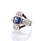 Bague 52 Bague Art Déco Platine Saphir Diamants 58 Facettes 25373