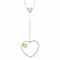 Collier Collier Coeur diamants et citrine 58 Facettes 28512