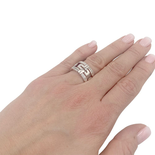 Bague 51 Bague Bulgari, "Parentesi", or blanc. 58 Facettes 32180