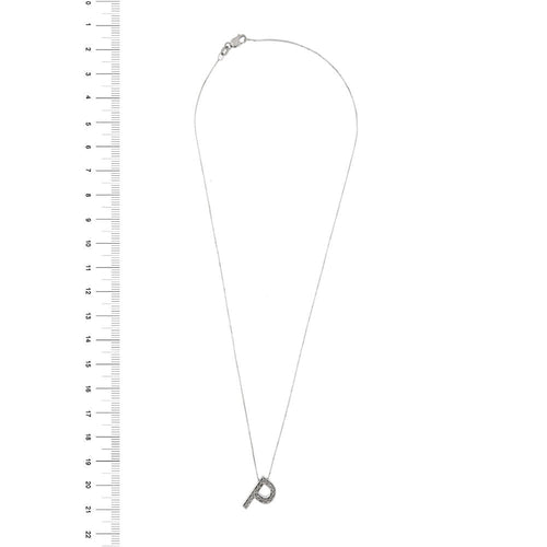 Collier Collier pendentif initiale P diamants 58 Facettes 27844
