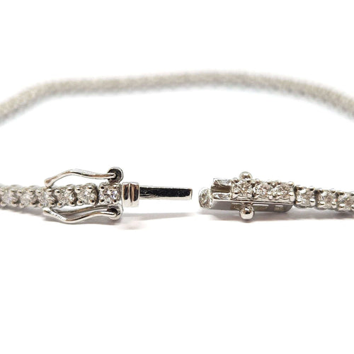 Bracelet Bracelet rivière en Or blanc & diamants 58 Facettes