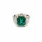 Bague Bague Or Diamants Emeraude 58 Facettes