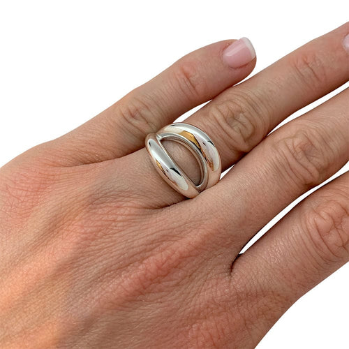 Bague 50 Bague Mauboussin, "Twins", or blanc. 58 Facettes 31375