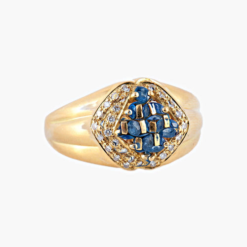 Bague 57 Bague Saphirs et Diamants 58 Facettes