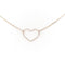 Collier Collier Coeur Vanrycke Or rose 58 Facettes 1831840CN