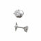 Boucles d'oreilles Puces d'oreilles en or blanc, diamants. 58 Facettes 31127