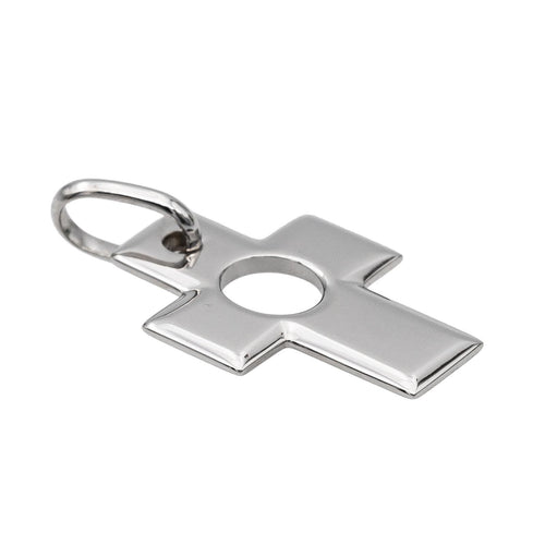 Pendentif Dinh Van Pendentif Croix Percée Or blanc 58 Facettes 2865693RV