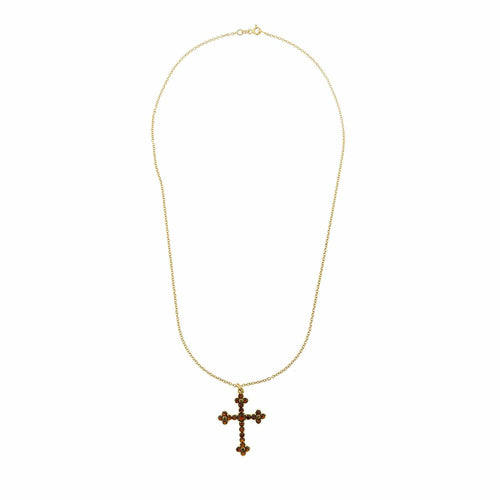 Collier Collier croix grenats 58 Facettes 14894